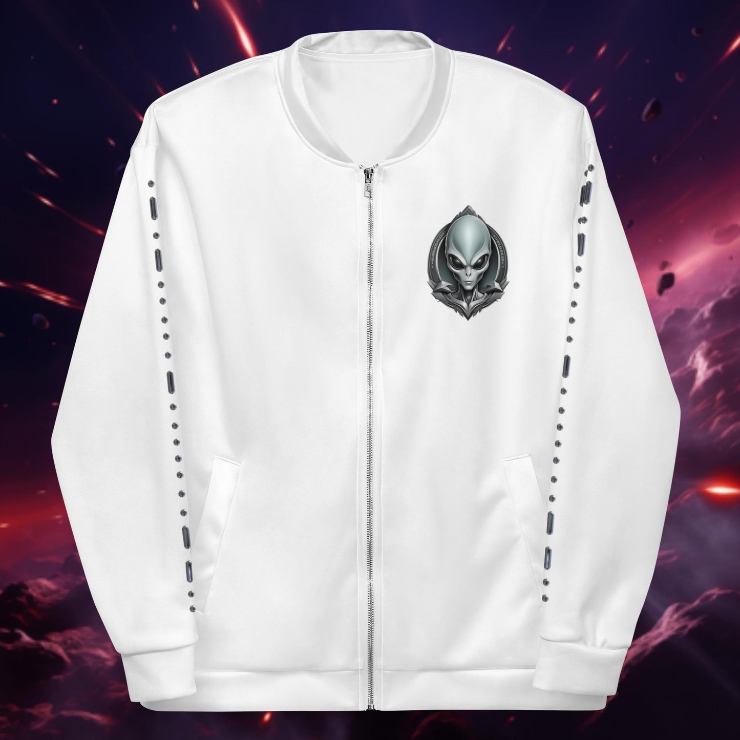 Interstellar Federation Unisex Track Jacket White